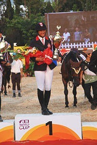 Samantha Lam won the FEI World Cup-Premiere