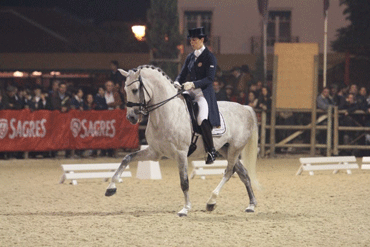 Maria Amaral com o Lusitano Trancos ganha a Kür do CDE na Golegã