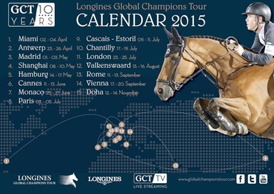 Calend rio do Longines Global Champions Tour 2015 EQUISPORT