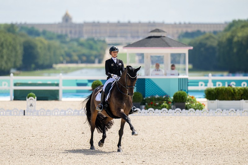 Paris 2024 Jessica von BredowWerndl and Dalera dance to Individual